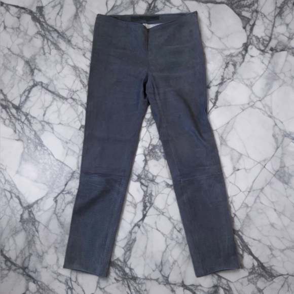 DROMe Pants - DROME Blue Grey Leather Pants | Size L